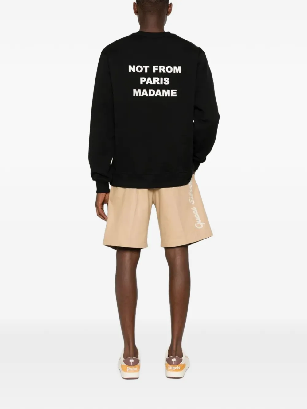 Drôle De Monsieur The slogan sweater Zwart