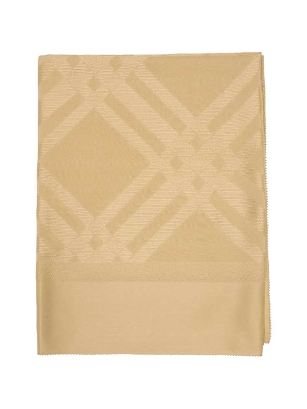 Burberry wide Check silk scarf - Toni neutri