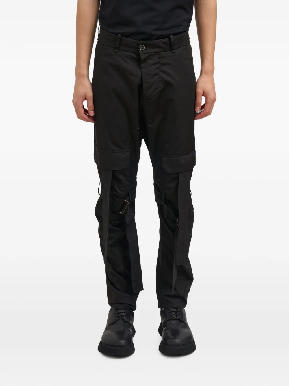 Masnada buckle-strap cargo pants