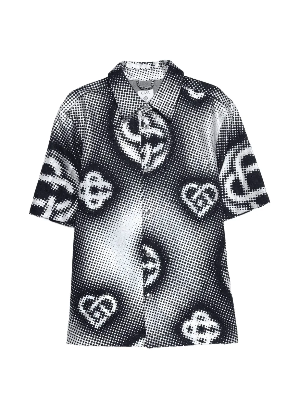 Casablanca pearlescent monogram-print shirt
