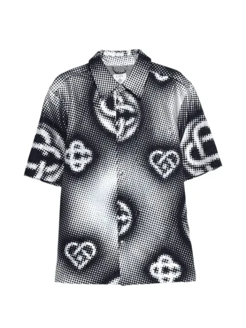 Casablanca pearlescent monogram-print shirt