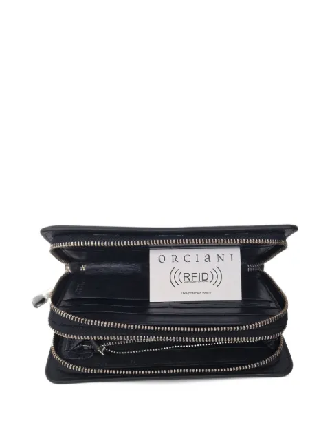 Orciani zip-around leather wallet