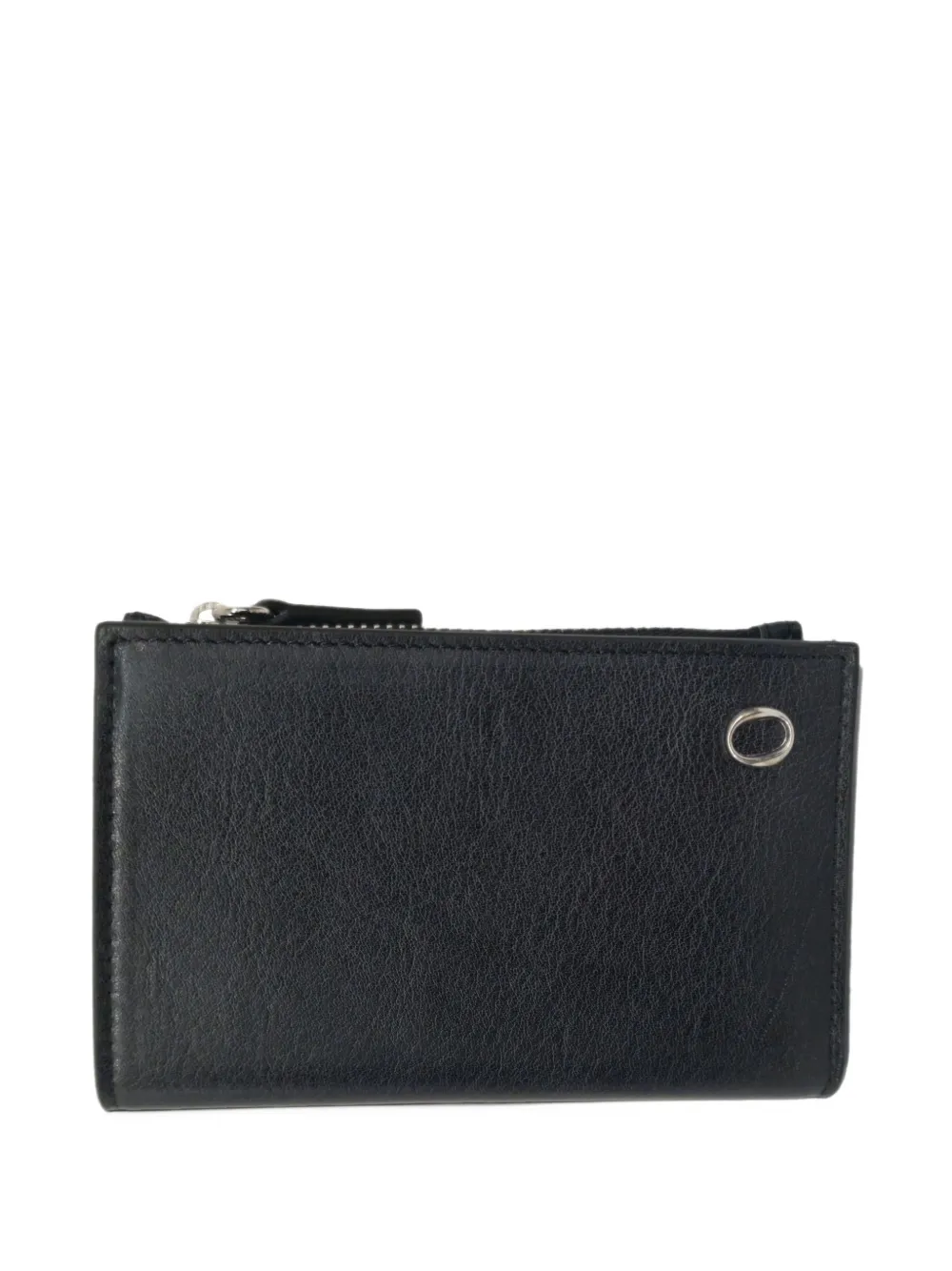 Orciani eyelet-embellished zip-around wallet - Schwarz