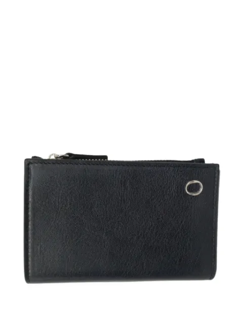 Orciani eyelet-embellished zip-around wallet
