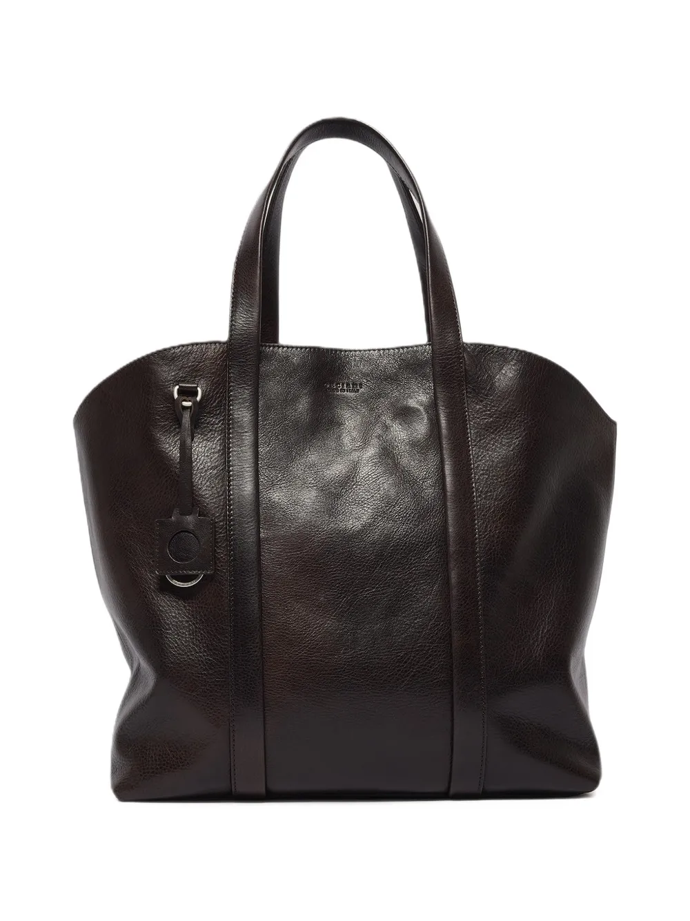 Orciani Off Duty Lagoon leather tote bag Bruin