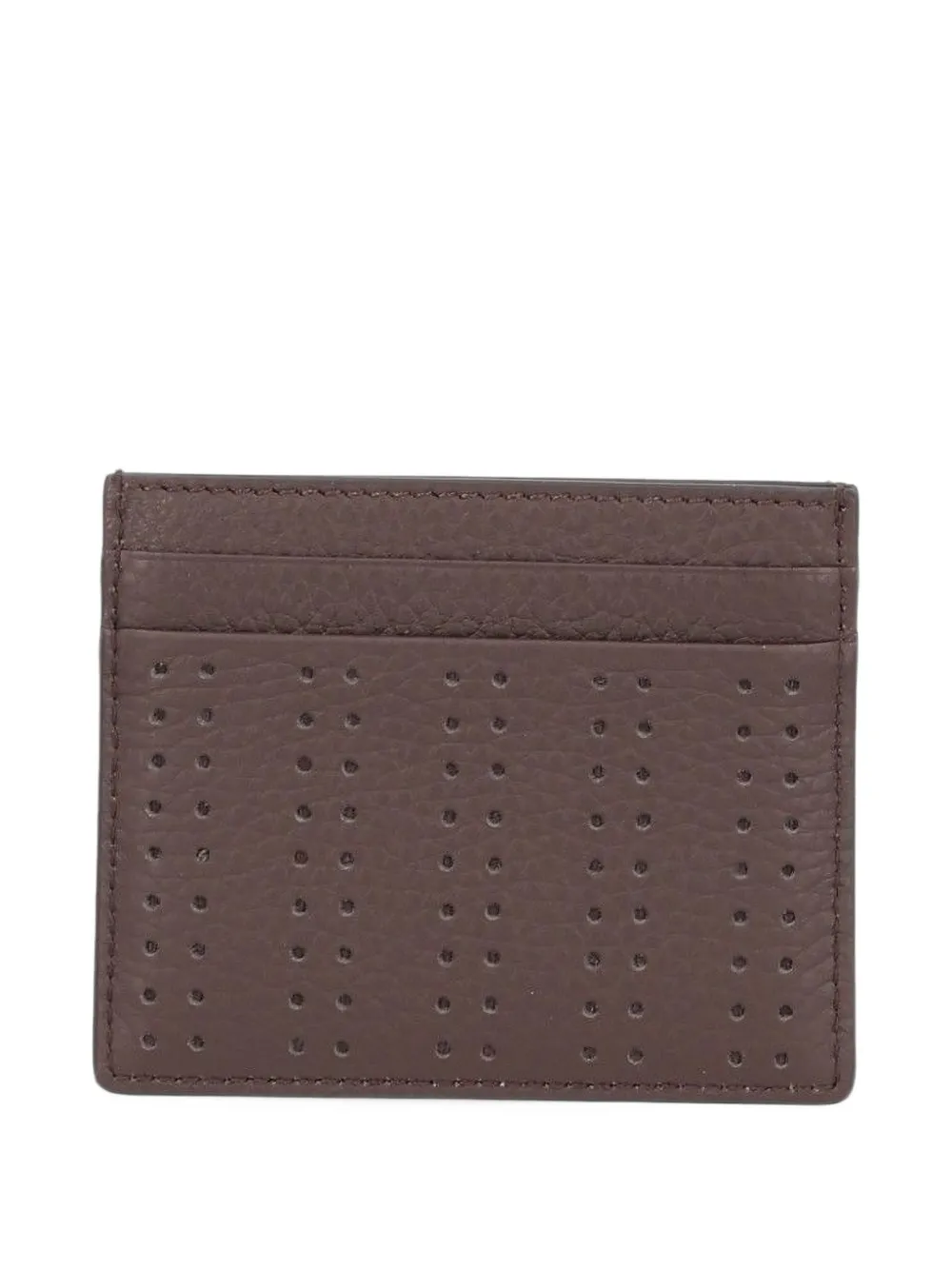 Valentino Garavani VLogo Signature perforated card holder Bruin