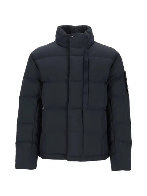 Stone Island padded logo-patch jacket