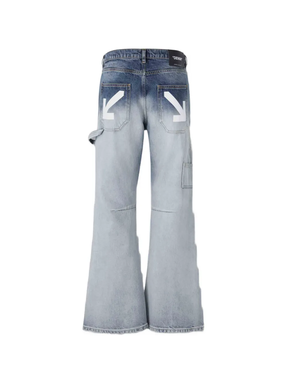 Off-white Gradient-effect Jeans In Blue