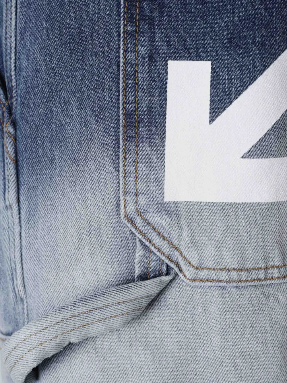 Off-white Gradient-effect Jeans In Blue