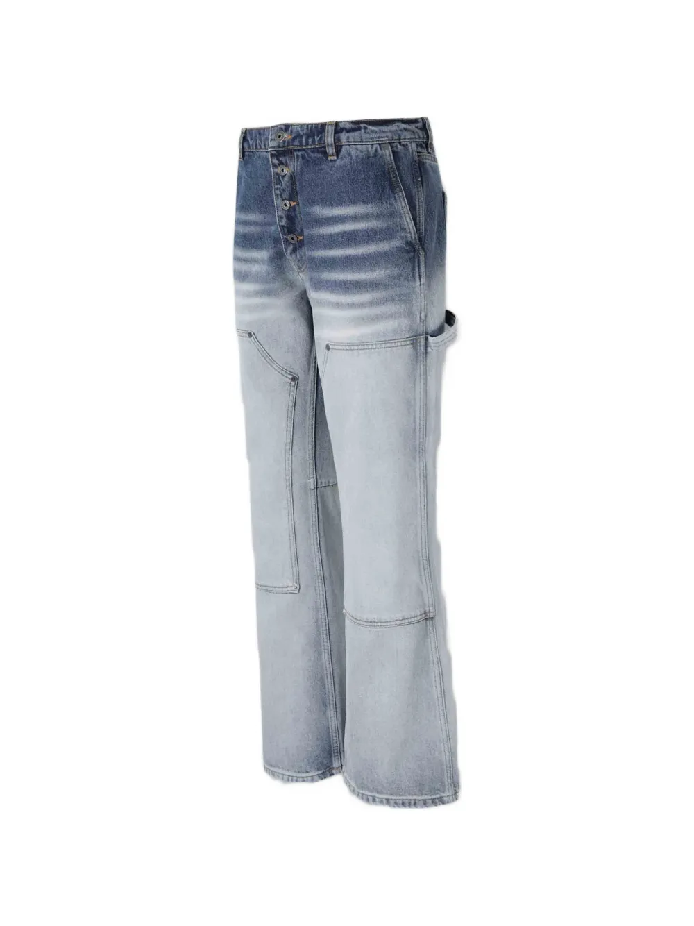 Off-white Gradient-effect Jeans In Blue