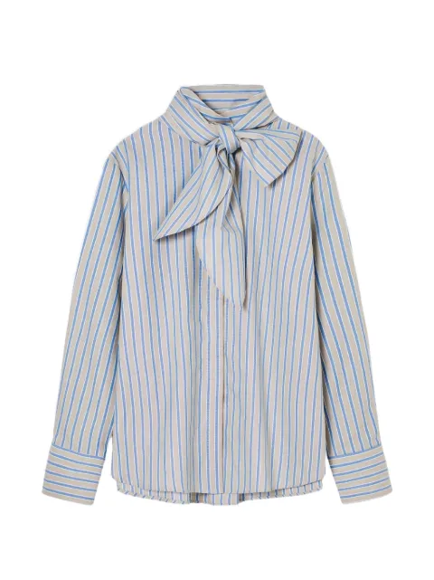 PSOPHIA camisa de seda con moño en el cuello