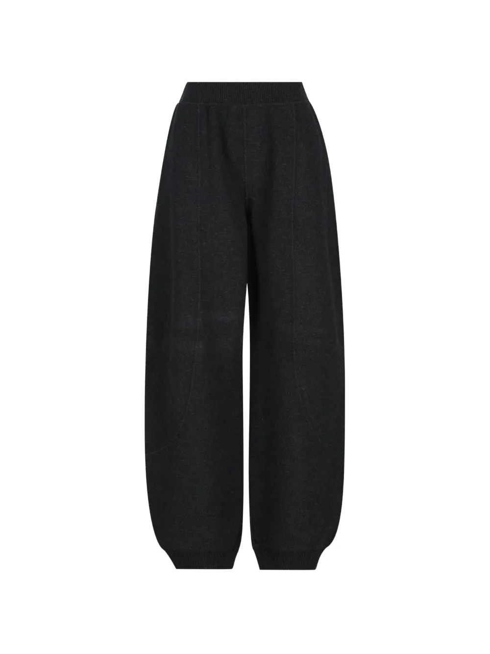Max Mara wool and cashmere jogging trousers - dark grey - Schwarz