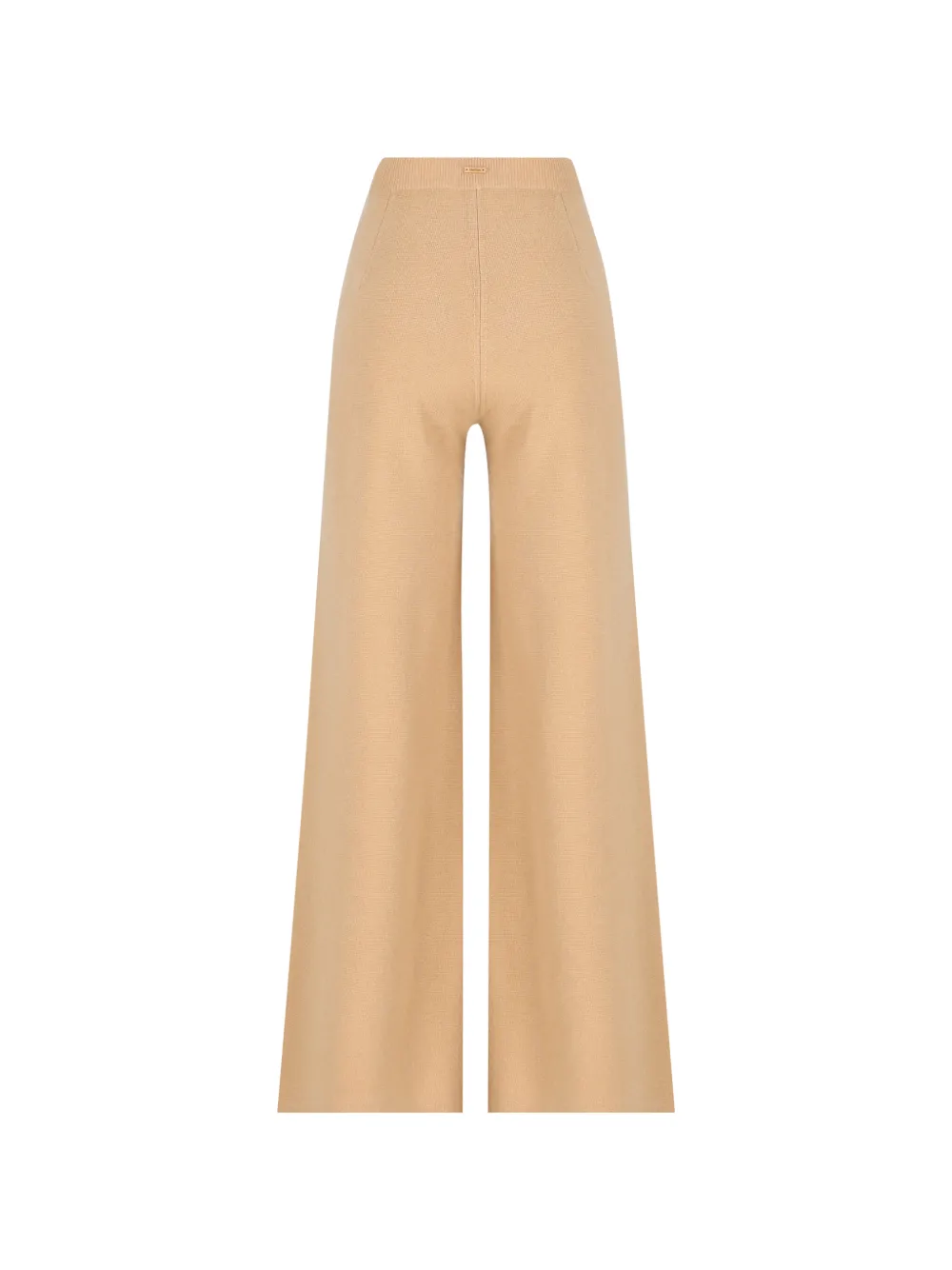Max Mara Broek met wijde pijpen van wol- en kasjmiergaren Beige