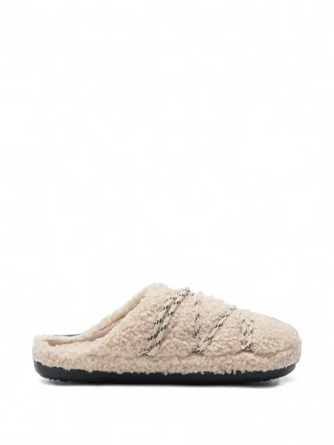 Moon Boot Teddy slippers beige