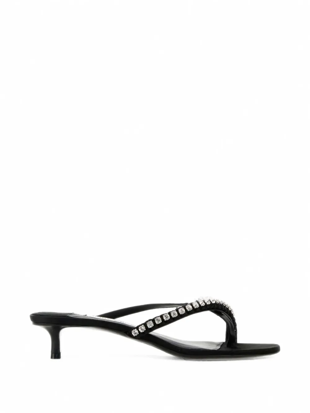 Jimmy Choo 35 Dila crystal-embellished sandals - Noir