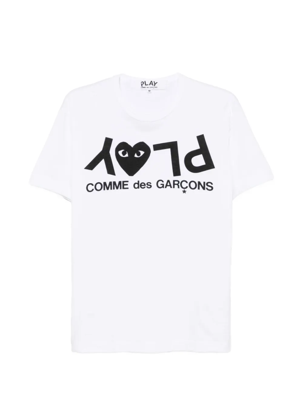 Comme Des Garçons Play logo-print cotton T-shirt - Bianco