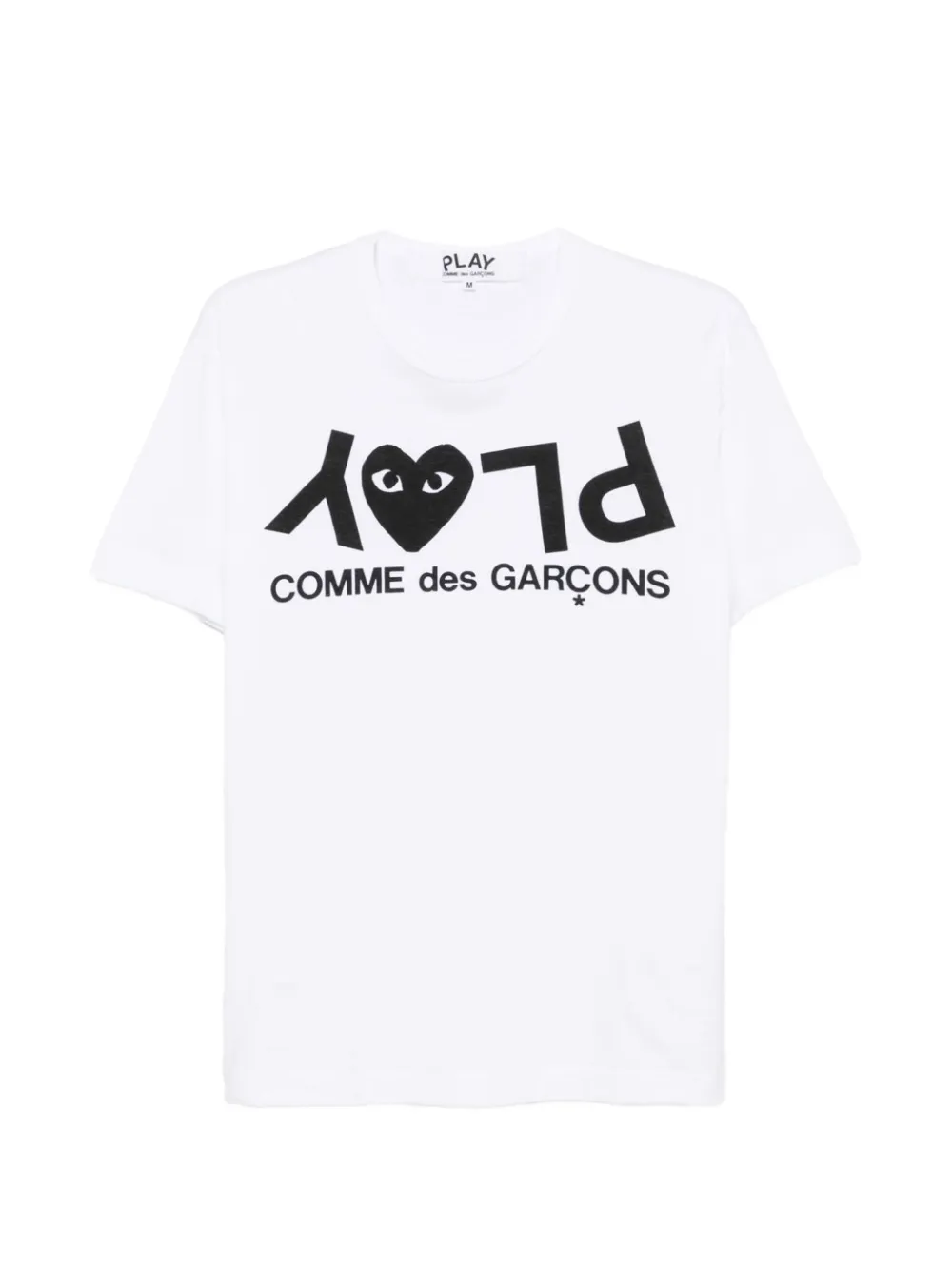 Comme Des Garçons Play logo-print cotton T-shirt - Bianco
