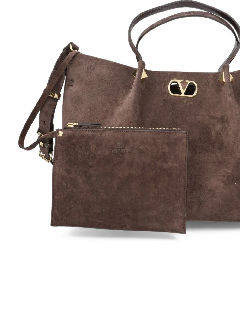 Valentino Garavani VLogo Signature studded tote bag Bruin