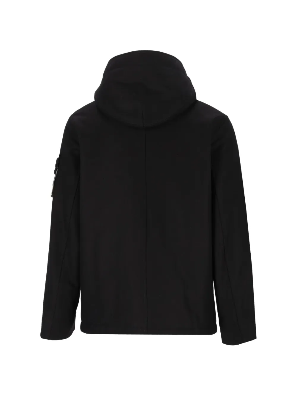 Stone Island 4100018 wollen nylon flanellen_S.I. Ghost parka Zwart