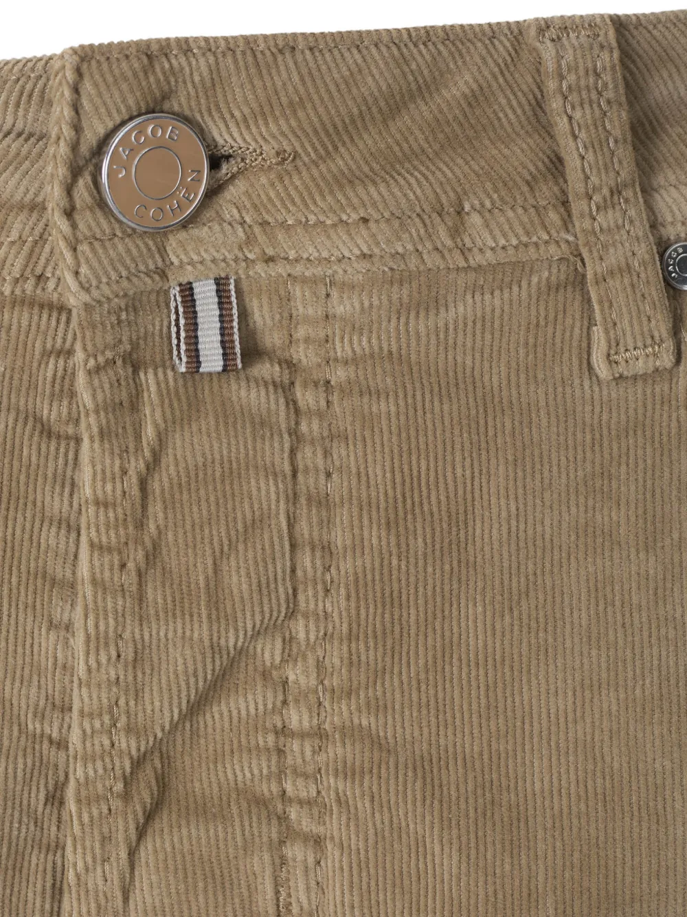 Jacob Cohën corduroy-effect straight-leg trousers Beige