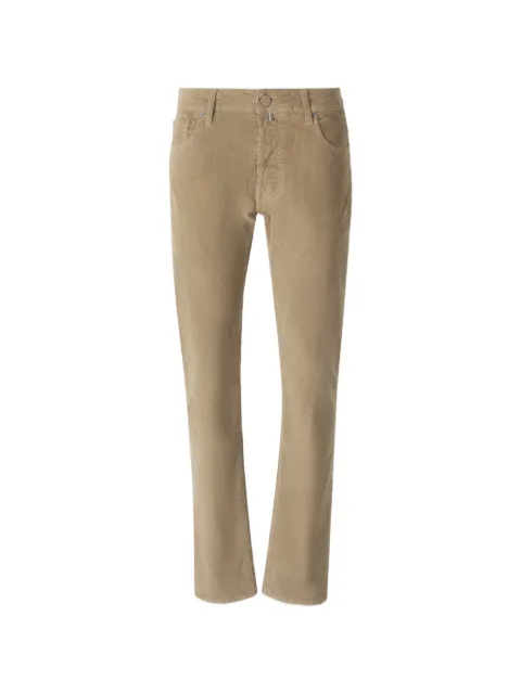 Jacob Cohën corduroy-effect straight-leg trousers