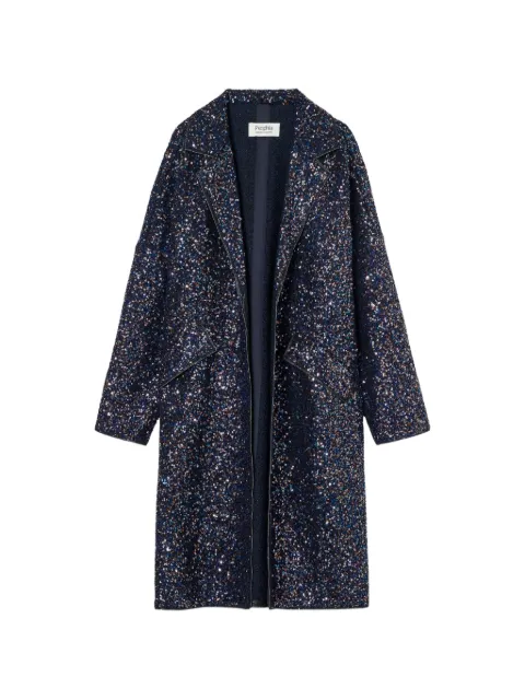 PSOPHIA sequin-embellished notch-lapel coat