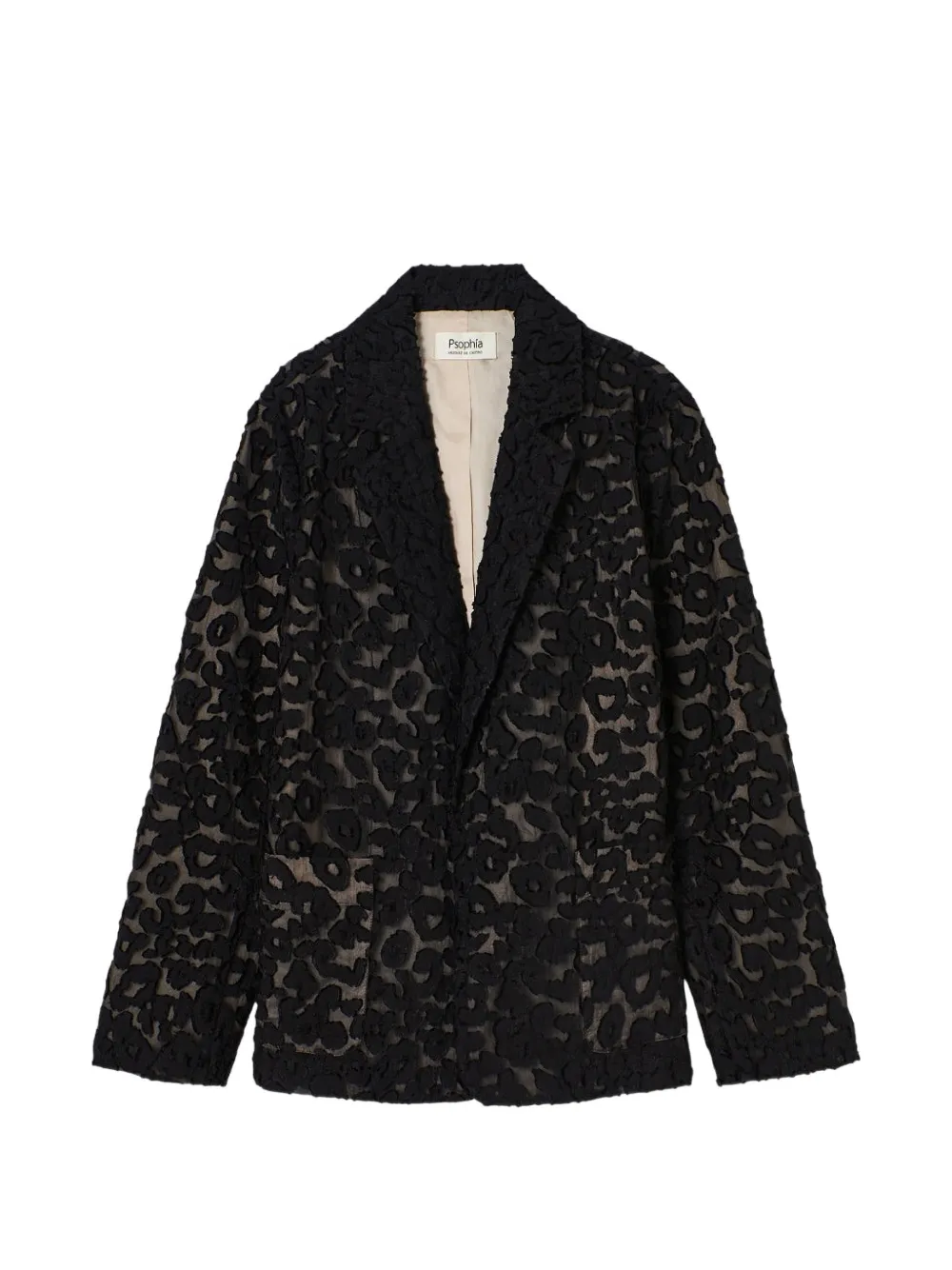 Psophia Leopard-jacquard Blazer In Multi