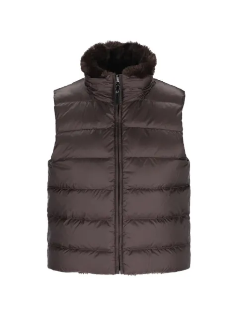 Max Mara Wendbare wattierte Weste mit horizontaler Steppung