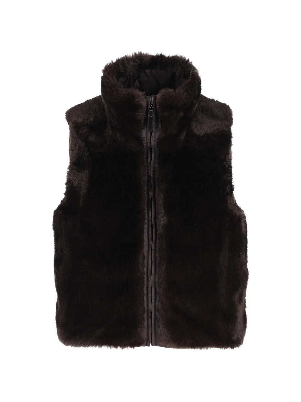 Max Mara Omkeerbare gewatteerde bodywarmer met horizontale stiksels Bruin