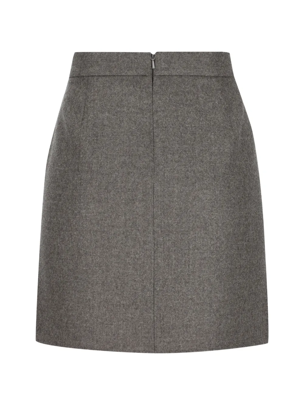 Max Mara Korte vilten wollen rok Grijs