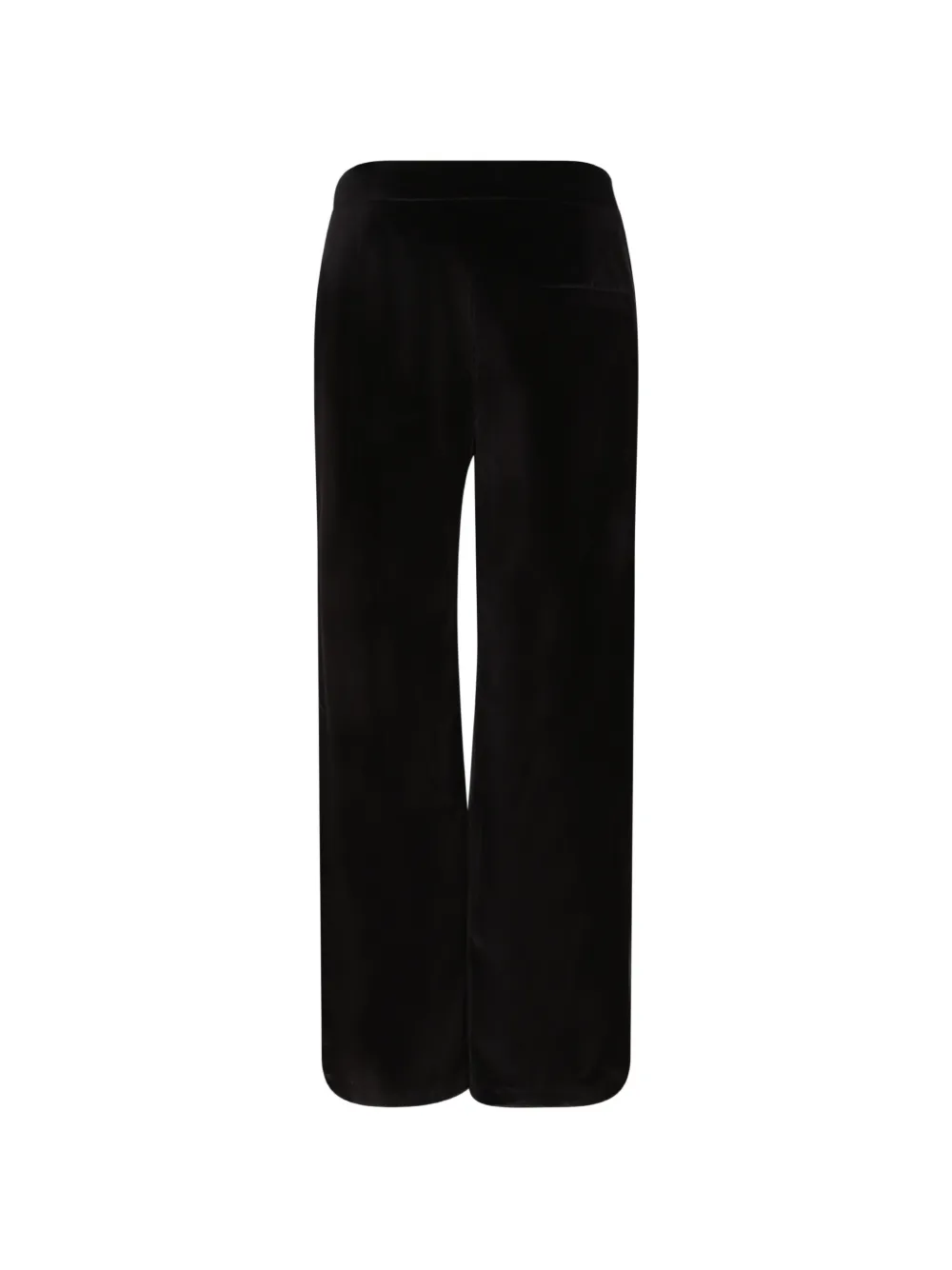 Genny velvet wide-leg trousers Zwart