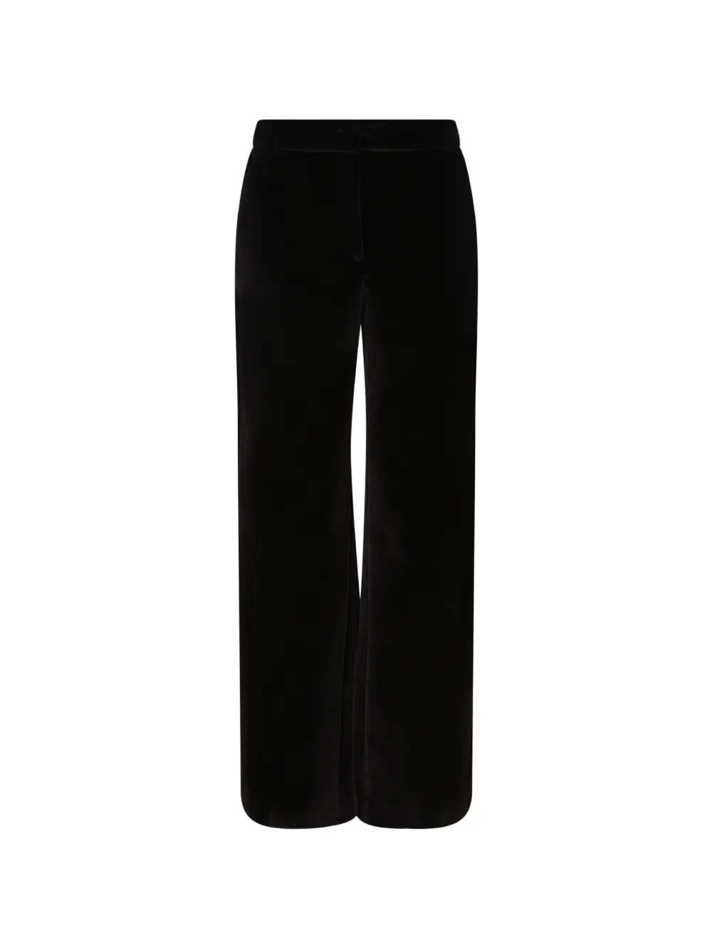 Genny velvet wide-leg trousers