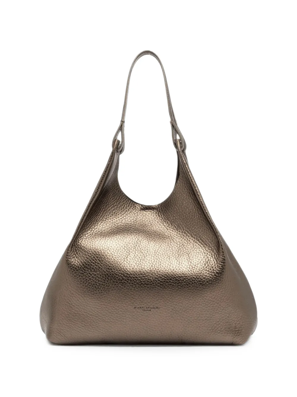 GIANNI CHIARINI Dua leren shopper met metallic-effect Goud
