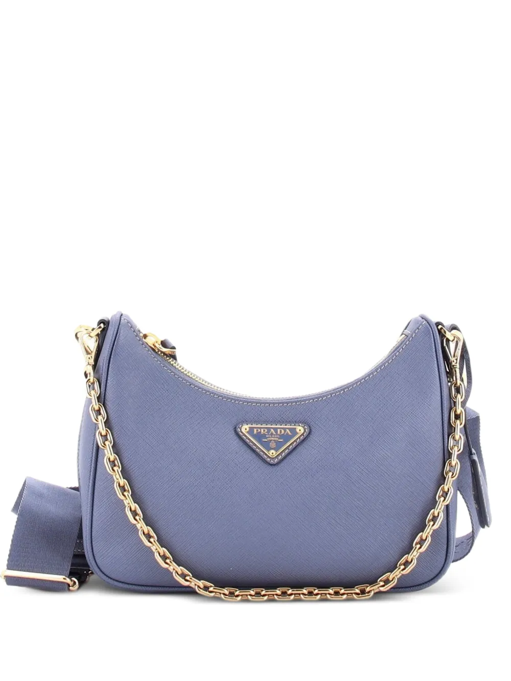 Prada Pre-Owned Re-Edition 2005 Shoulder Bag Saffiano Leather Small crossbody bag - Blu
