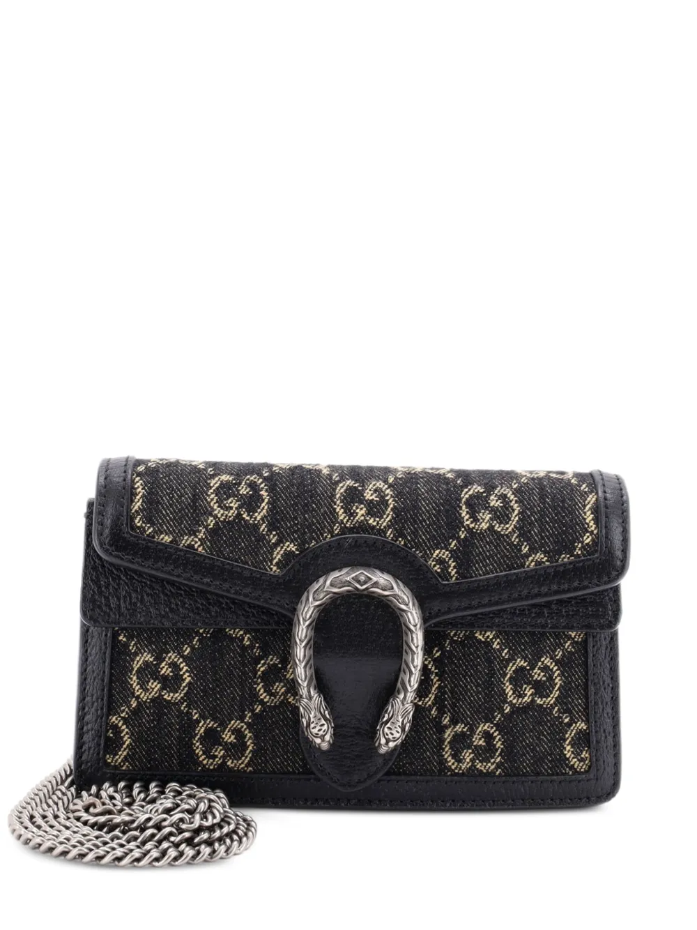 Gucci Pre-Owned Supper mini Dionysus Umhängetasche aus GG-Denim - Schwarz