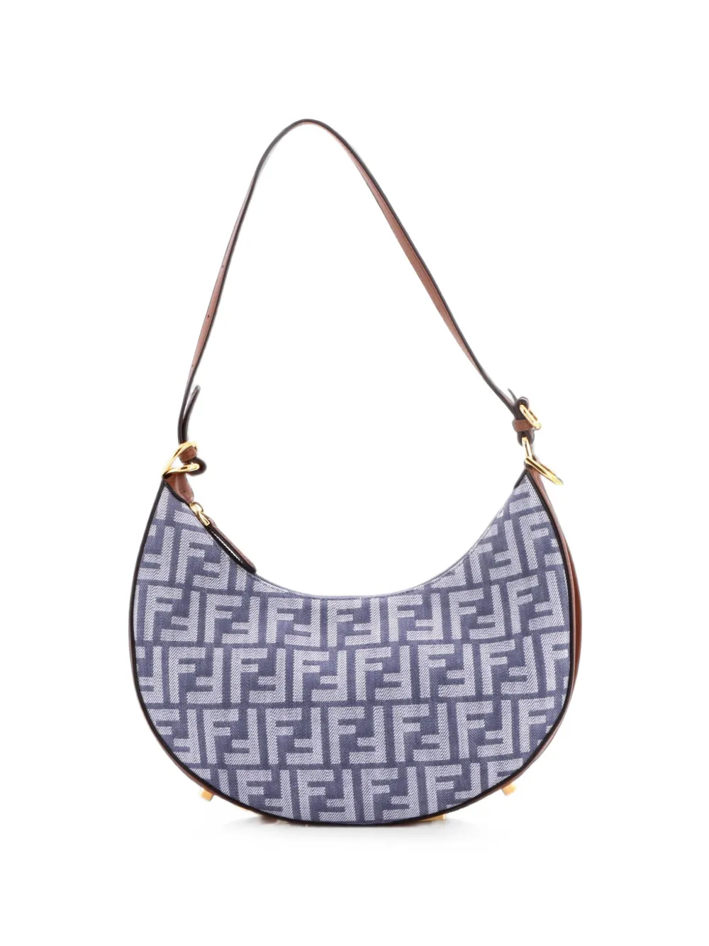 Fendi Pre-Owned Fendigraphy Bag Zucca Canvas Small hobo bag - Blu