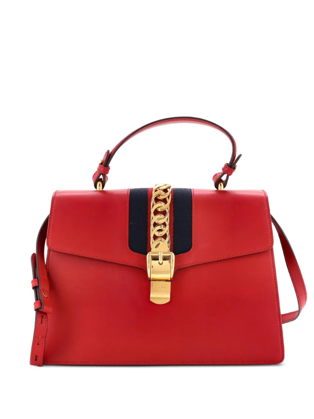 Gucci Pre-Owned sac à main Sylvie médium en cuir - Rouge Gucci Pre-Owned sac à main Sylvie médium en cuir - Rouge