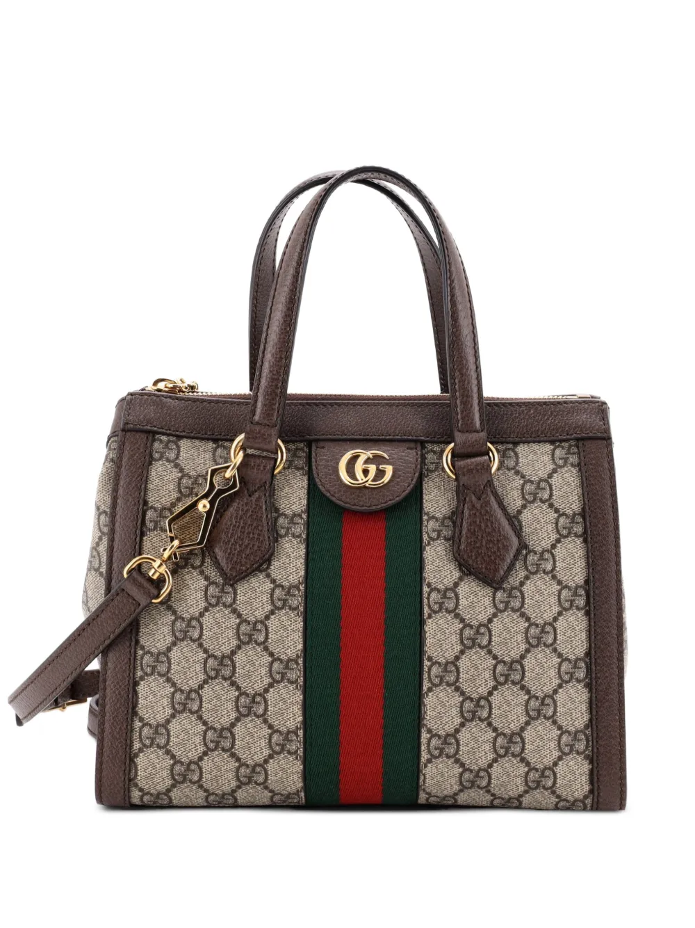 Gucci Pre-Owned Ophidia Top Handle GG Coated Canvas Small tote bag - Marrone