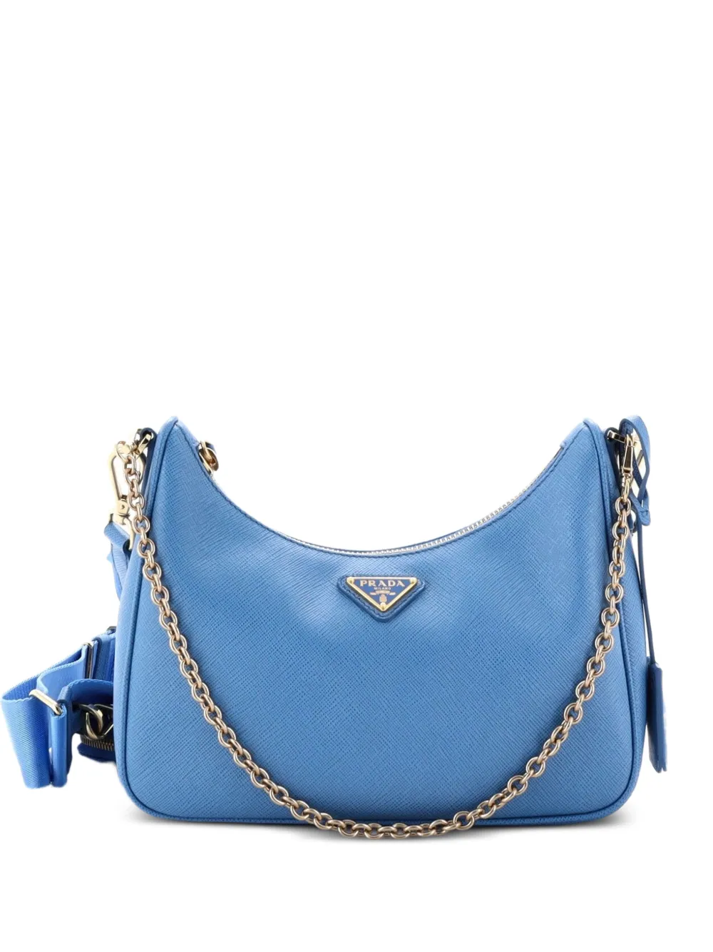 Prada Pre-Owned Re-Edition 2005 Shoulder Bag Saffiano Leather Small crossbody bag - Blu