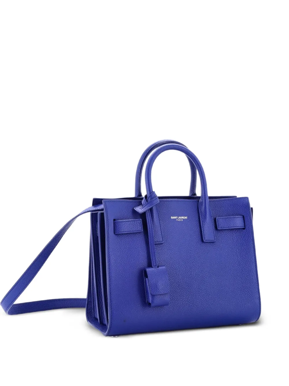 Saint Laurent Pre-Owned mini sac à main Sac de Jour en cuir NM - Bleu Saint Laurent Pre-Owned mini sac à main Sac de Jour en cuir NM - Bleu