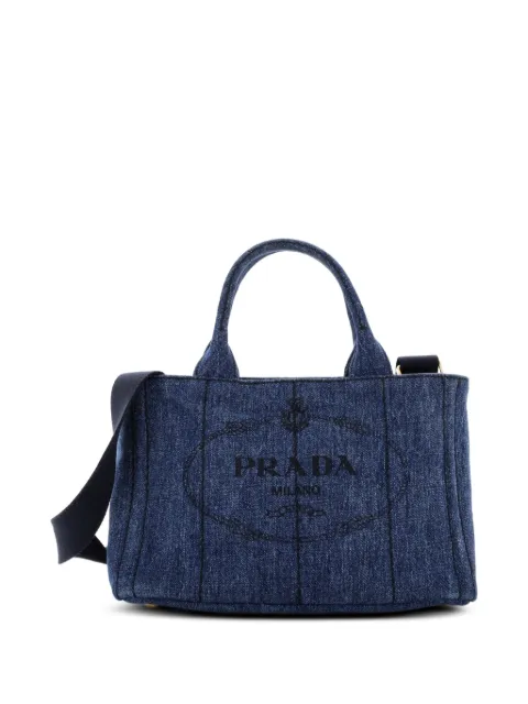 Prada Pre-Owned Canapa Convertible Denim Mini tote bag