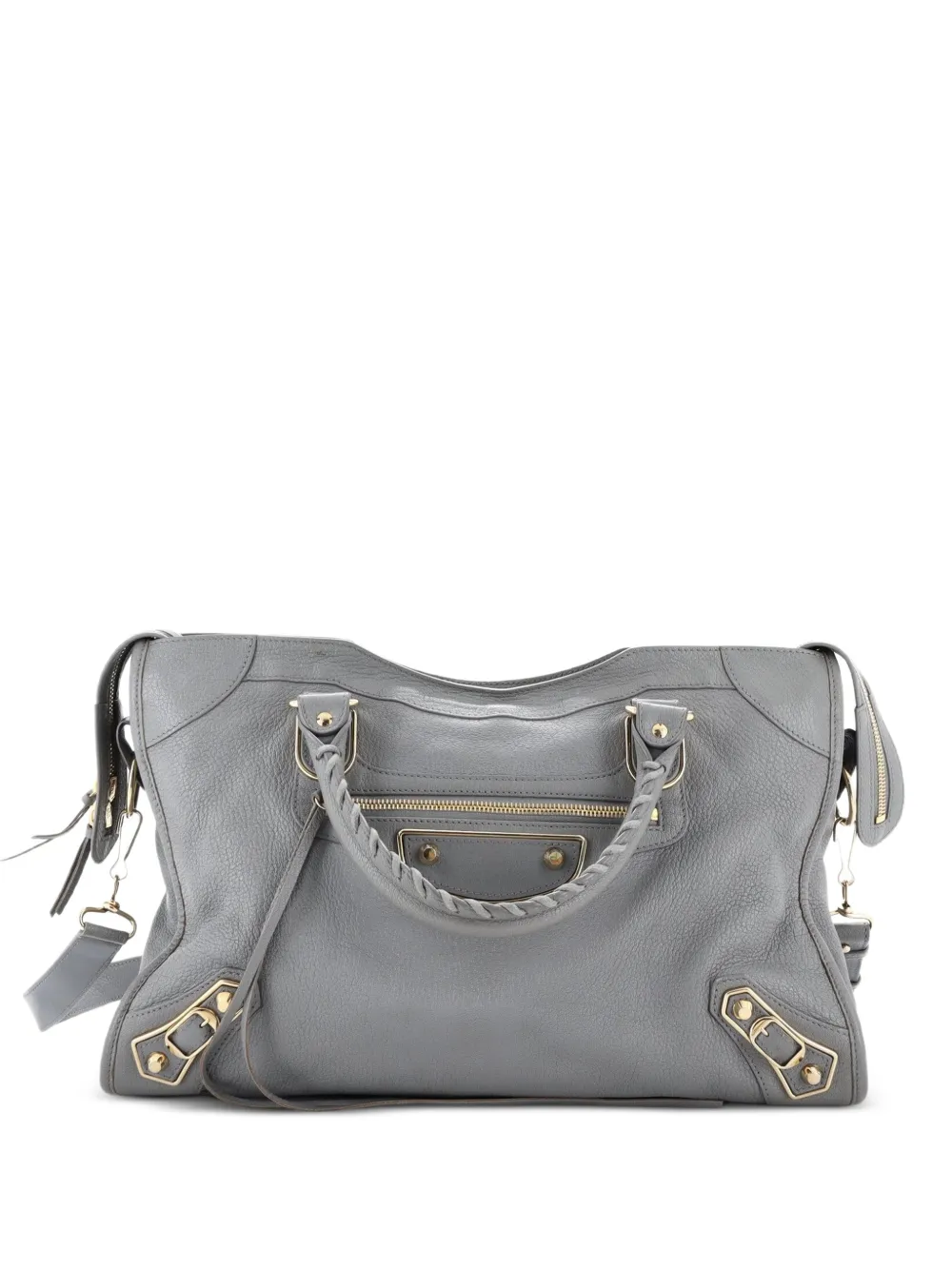 Balenciaga Pre-Owned Mittelgroße City Classic Edge Satchel-Tasche - Grau