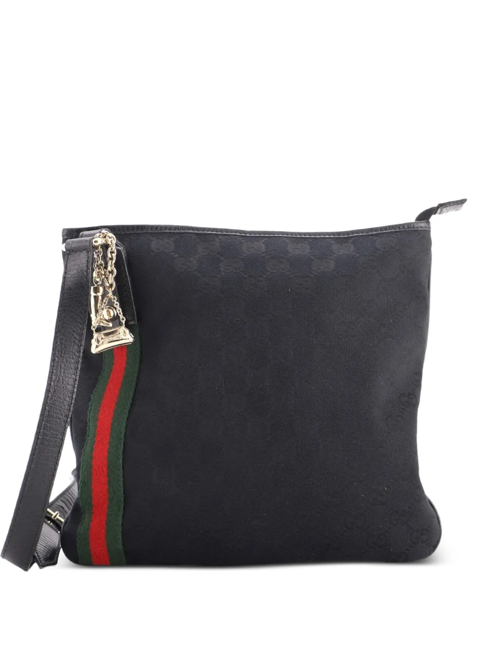 Gucci Pre-Owned sacoche Jolicoeur Messenger Bag en toile GG - Noir Gucci Pre-Owned sacoche Jolicoeur Messenger Bag en toile GG - Noir