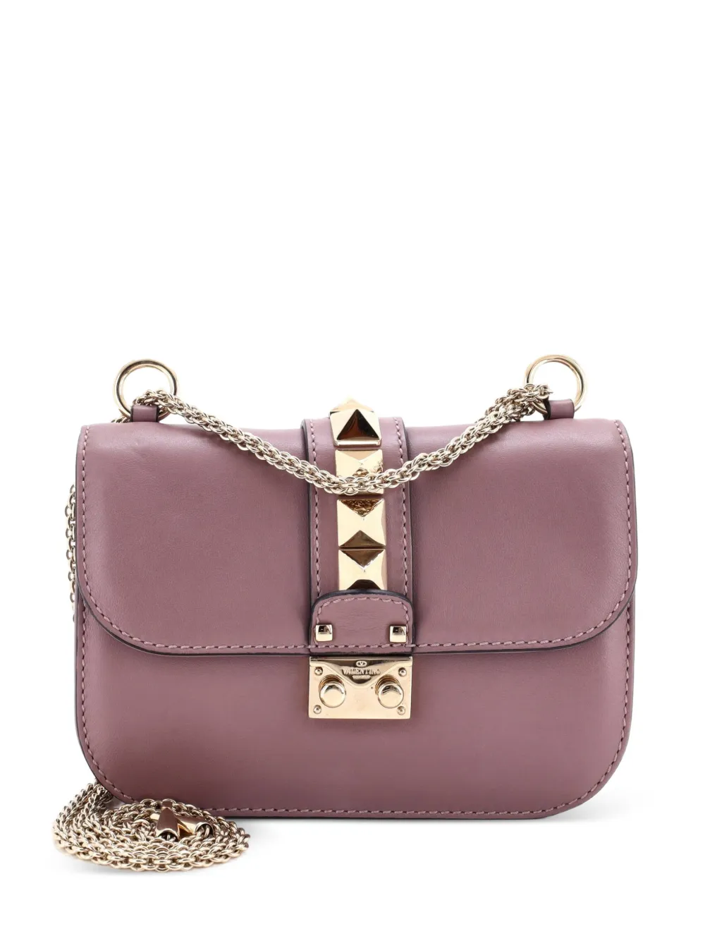 Valentino Garavani Pre-Owned Kleine Glam Lock Schultertasche - Violett