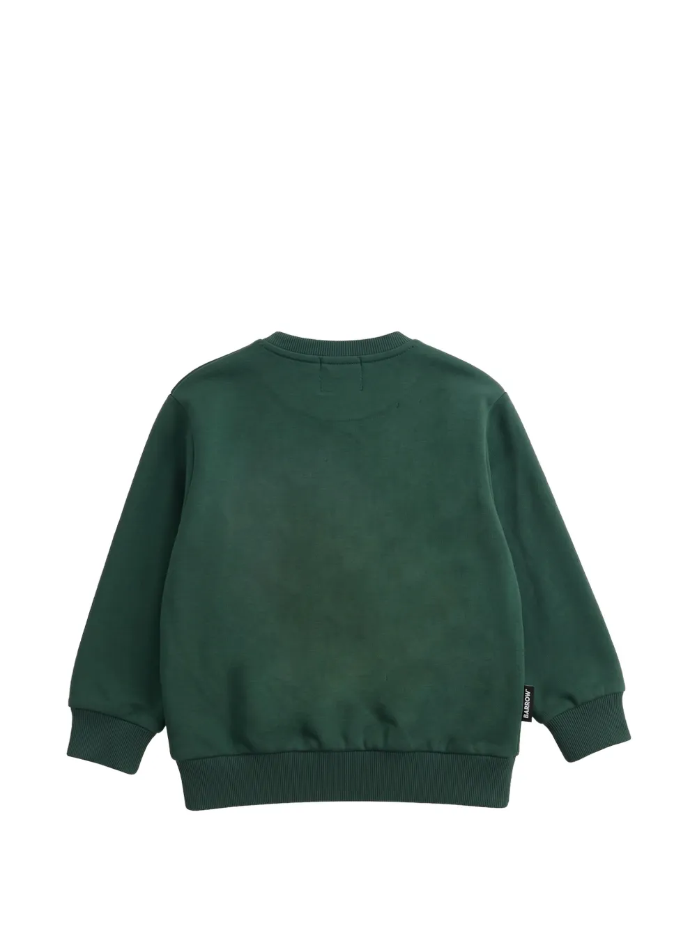 Barrow kids logo-print cotton sweatshirt Groen