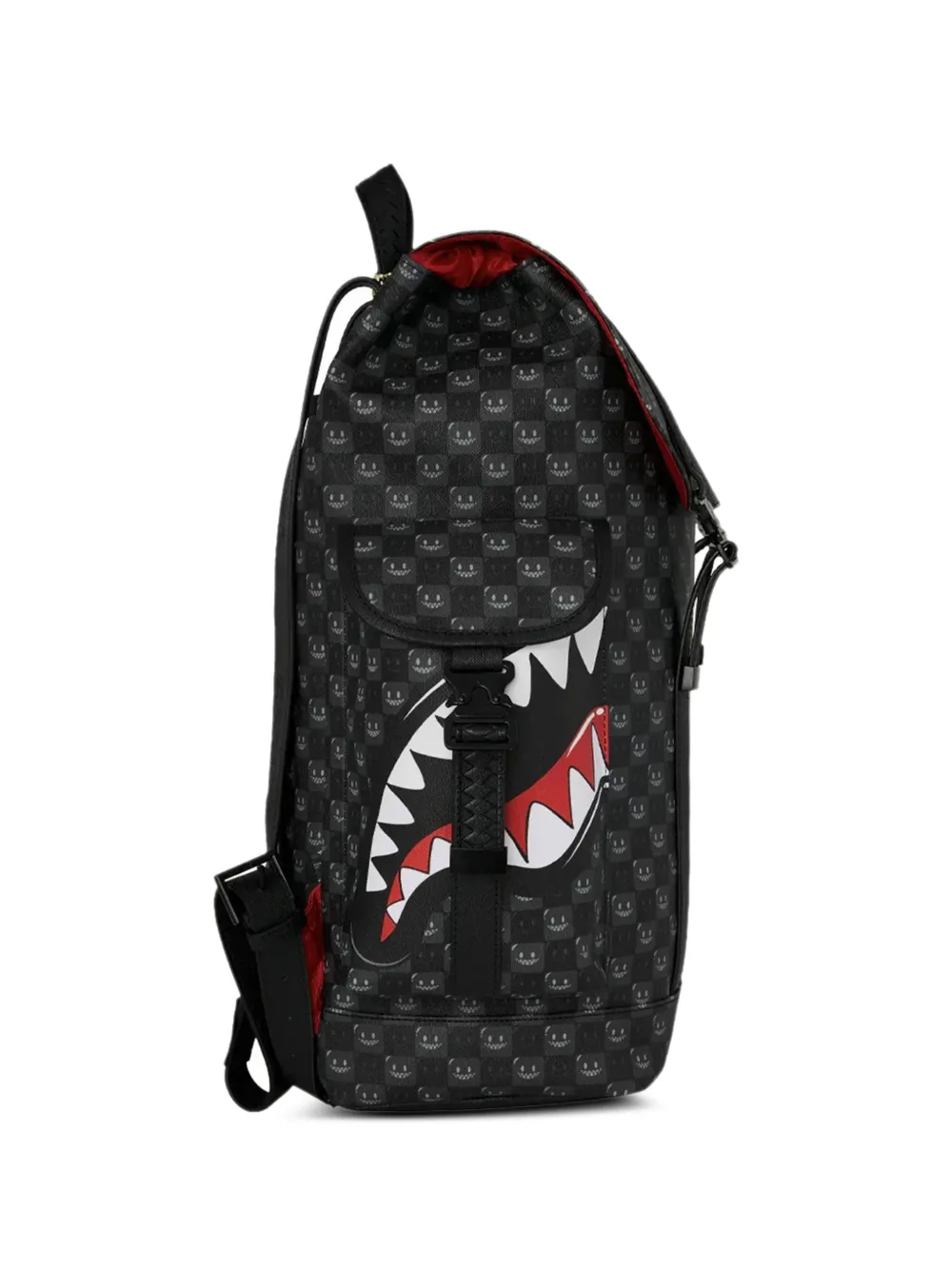 Sprayground Sharks In Paris Monte Carlo geruite rugzak Zwart