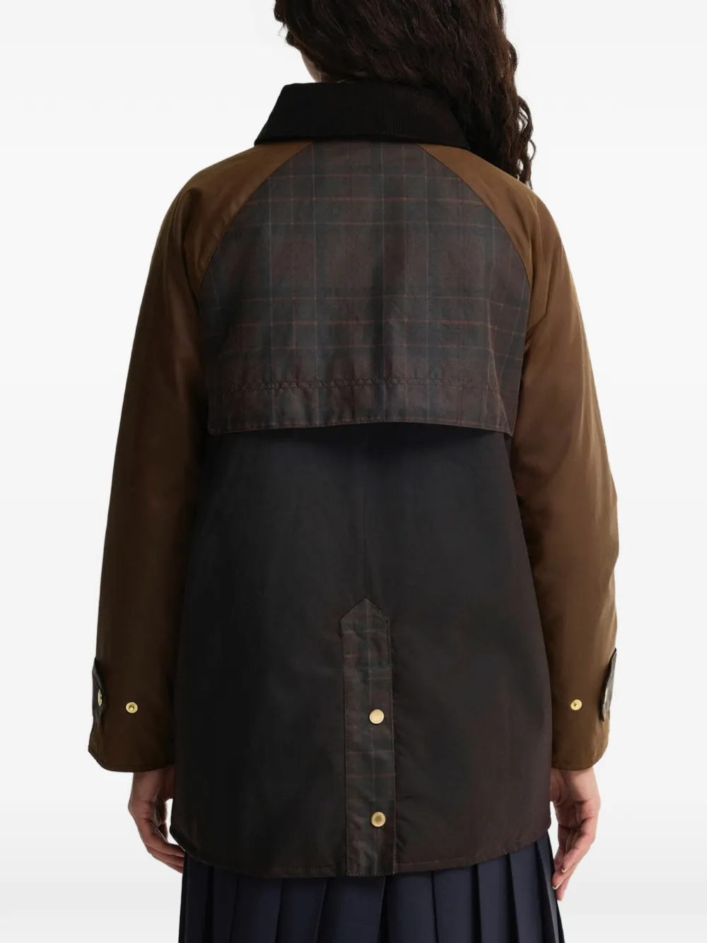 Barbour Felton gewaxt katoenen jack Bruin