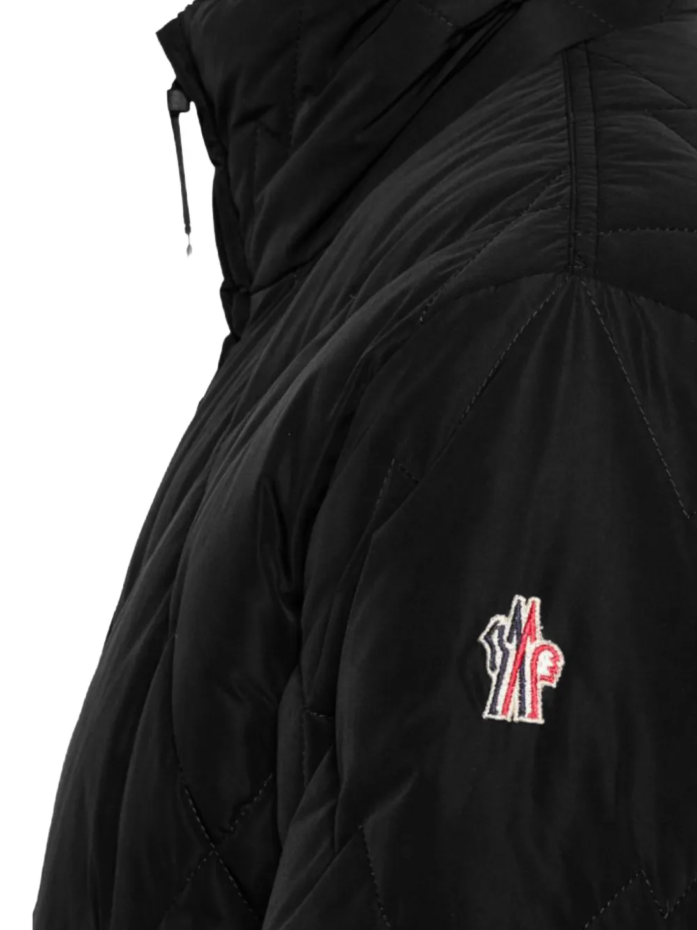 Moncler Grenoble Bramans gewatteerd donsjack Zwart