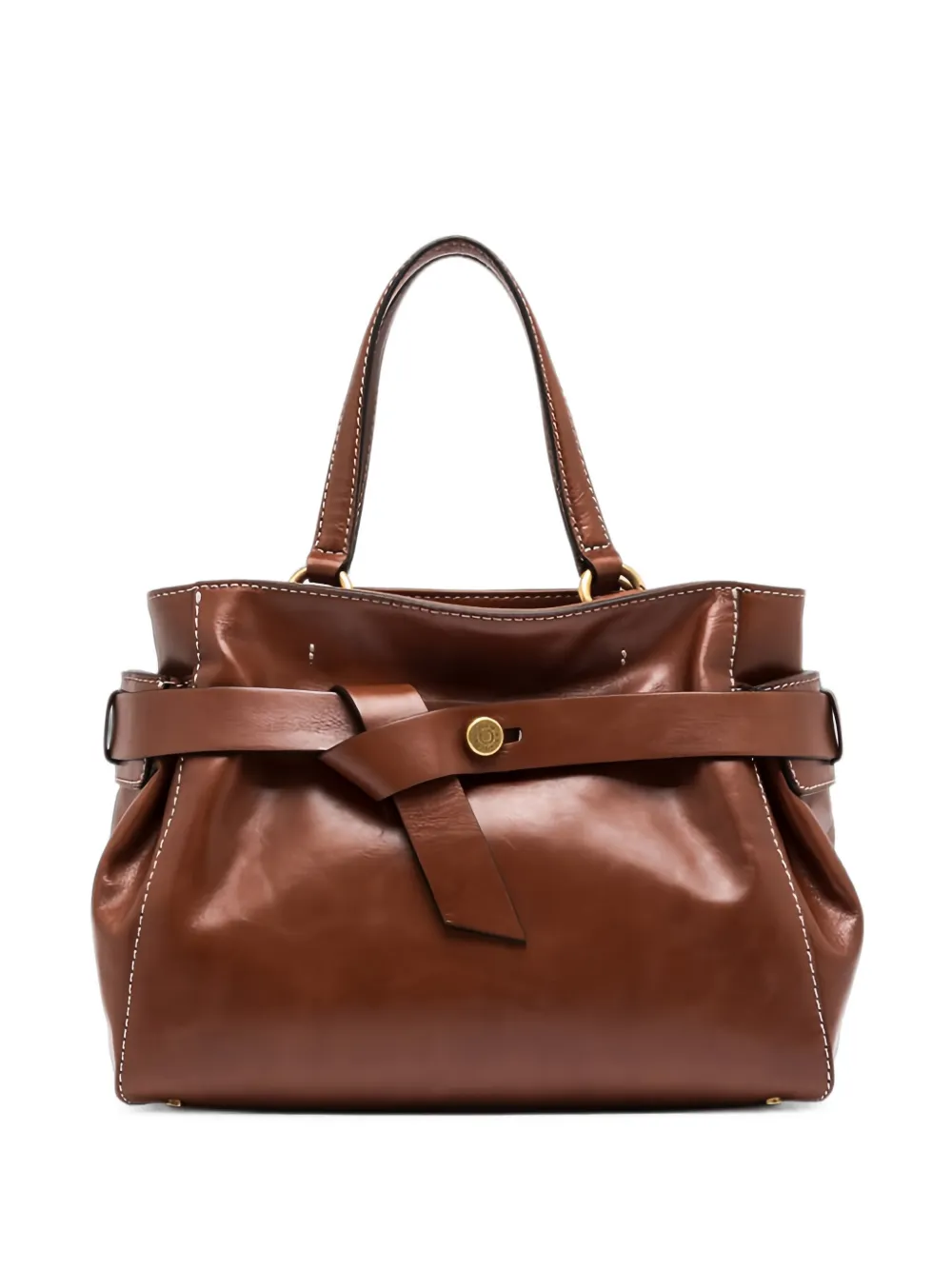 GIANNI CHIARINI Miranda belted leather tote bag