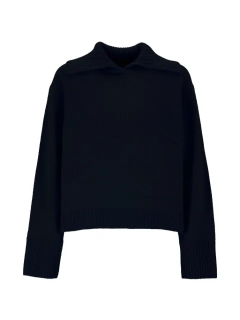 Ecoalf Adria sailor-collar ribbed-trim sweater